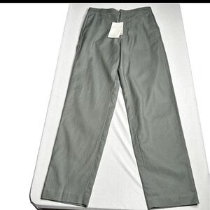 New COS Sz 28 Regular Tapered Leg Pants Olive Green Pockets Gorpcore Womens